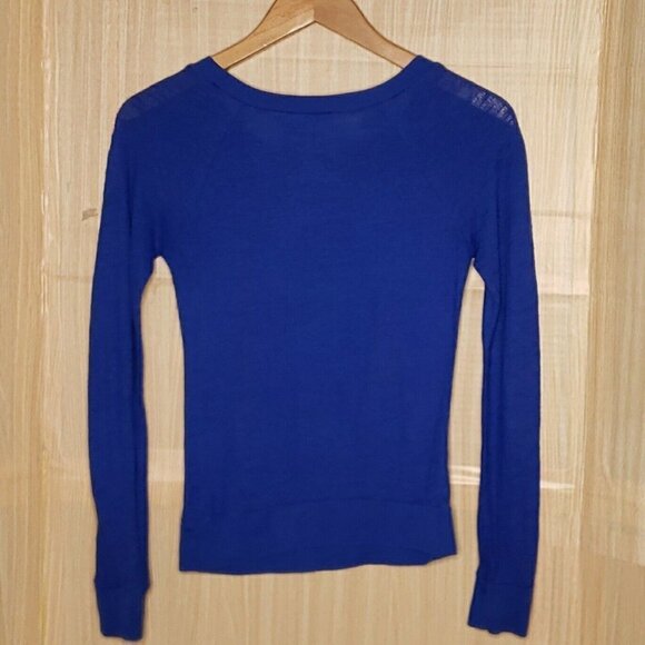 No Boundaries Womens Blue Kansas City Royals Long Sleeve Rhinestone Detail 3 - Picture 2 of 4